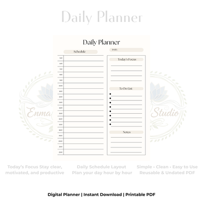 Digital Daily Planner PDF