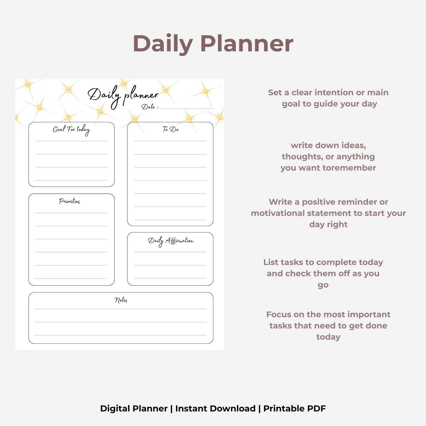 Daily Productivity Planner — GoodNotes