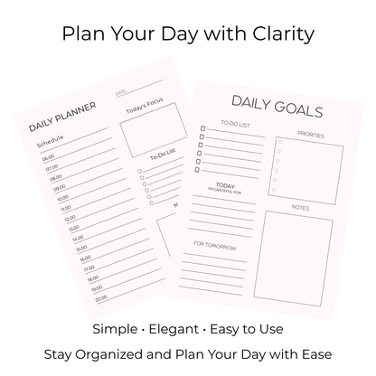 Simple & Elegant Daily Planner