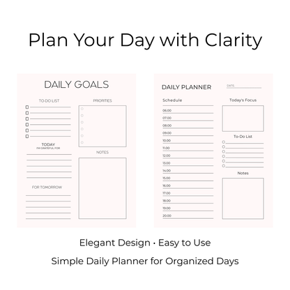 Simple & Elegant Daily Planner
